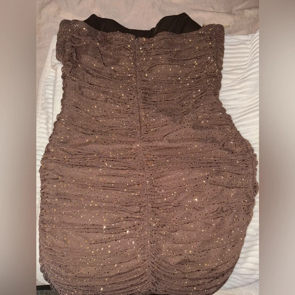 Fashion Nova Mesh Ruched Mini Dress NWOT - Picture 7 of 7